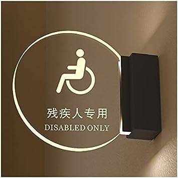 Restroom Sign Men's and Women's Restroom Signs, Restroom Sign, Wall Mount Led Sign, Ladies Mens Gents Women Bathroom Lighted Edge Lit Sign, Bathroom Sign Decor