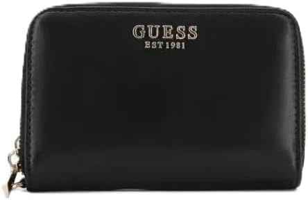 guess Laurel Slg Double Zip Around Wallet VC8500164 Black, Black, M