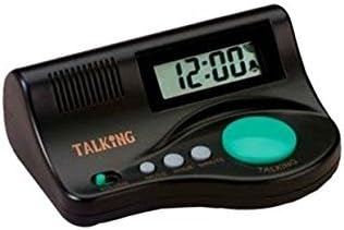 Features an Audio Time Report, Hourly Time Announcement, Adjustable Volume, and Easy to Set Alarm - Curve Talking Clock