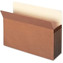 Smead File Pocket, Straight-Cut Tab, 5-1/4" Expansion, Legal Size, Redrope, 10 per Box (74234)