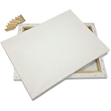 Lot 2 Artist Canvas 5x7" Blank Framed Pre-Stretched Cotton Double Gesso