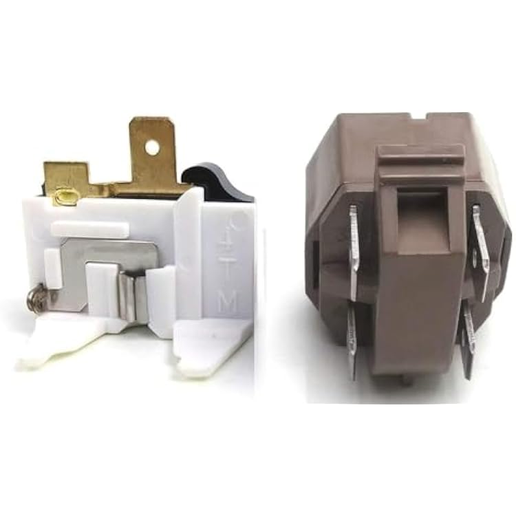 4387913 RefrigeratorFreezer Overload Relay Kit, Replaces 4241370 4387766 4387836 4387913 7020935, Suitable for Whirlpool, Frigidaire, GE, KitchenAid, LG, Magic Chef