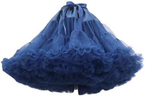 Womens Dual Purpose of Petticoat and Skirt above Knee Underskirt Multicolour Tutu Skirt Fluffy Ballet Dress