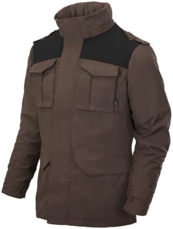 Helikon-Tex Men's Covert M-65 Jacket (US, Alpha, XX-Large, Regular, Regular, Earth Brown/Black)