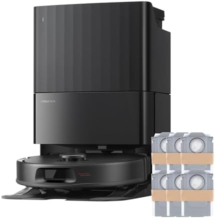 roborock Qrevo S Pro Robot Vacuum and Mop with 6 Packs Disposable Dust Bags