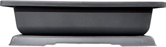 Heavy Duty Outdoor Bonsai Pot - 18in Pot w Drain Holes and Tray for Handling The Outdoor Weather