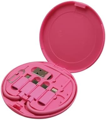 Multifunctional Data Cable Storage Box Adaptor for USB-C and Micro-USB Devices Universal Data Transfer Cable