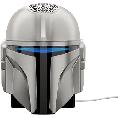 Echo Dot Star Wars Bundle: Includes Echo Dot, Charcoal and The Mandalorian Helmet Stand