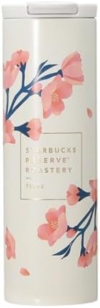 STARBUCKS Starbucks Reserve Roastery Stainless Steel Tumbler White Cherry 2025 16 oz Tumbler Coffee Staba Cherry Blossom Pink Gift Gift Gift Water Bottle