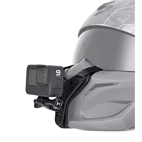 Taisioner Motorcycle Helmet Mount Chin Strap Dirt Bike Holder Mount Dirt Bike Accessories for GoPro Hero 12 11 10 9 8 7 AKASO Insta 360 Action Camera Cycling Video Record Second Generation