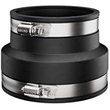 Fernco P1056-32 Flexible PVC Reducing Coupling, Connects 3" Pipe to 2"