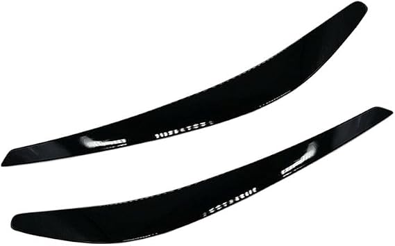 beler 1 Pair Gloss Black ABS Headlight Eyelids Eyebrows Lid Cover Trim Fit for VF Holden Commodore SS SSV SV6 S Evoke