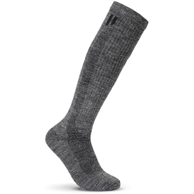 HOLLOW Alpaca Compression Socks for Women & Men Standard Fit, 15-20 mmHg Circulation Support, Moisture Wicking, Knee High