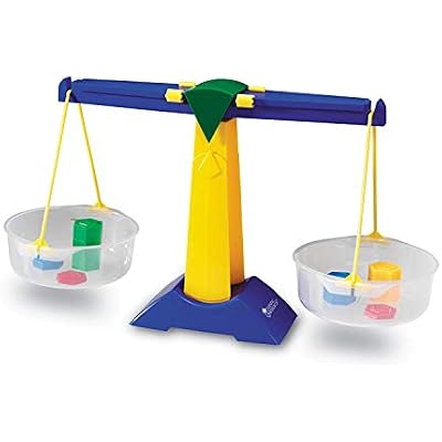 Learning Resources Pan Balance Jr - Ages 5 Science Class Experiments, Measurement Tool, Balance for Kids