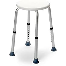 Drive Devilbiss Medical Adjustable Shower Stool, White