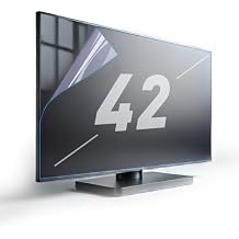 42 Inch Anti Glare TV Screen Protector Anti Glare for TV Blue Light Filter Matte Finish for Glare Reduction, Reflection Control, and Optimising glare on TV screens (42 inch)