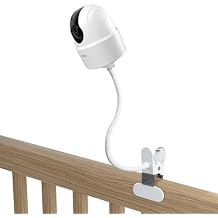 Clip Clamp Mount Compatible with Imou 2K WiFi Security Camera Indoor Pet Dog Baby Camera (White)