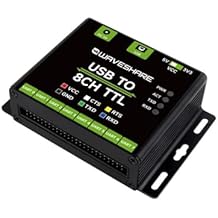TUOPUONE Industrial USB to 8CH TTL Converter USB to UART Multi Protection Circuits Multi Systems Support USB to TTL Adapter