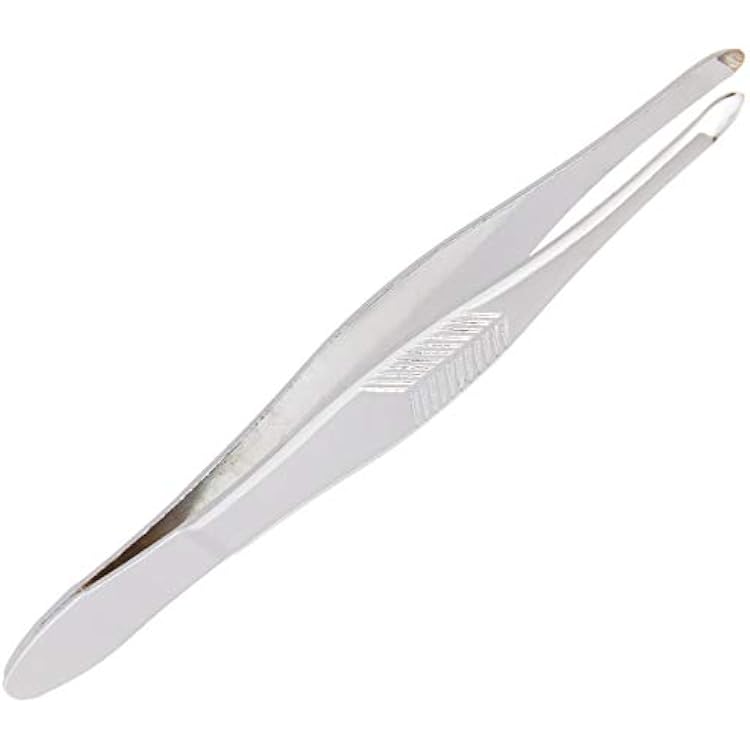 Trim Blunt Tip Tweezers with Textured Grip
