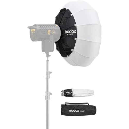 Godox CS-65T 65cm25.6in Quick Release Lantern Softbox Professional Foldable Softbox with Standard Bowen Mount for Photography Studio Photography Portrait Live Stream