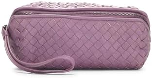 Pre-loved Purple Intrecciato Wristlet Pouch Small, Purple