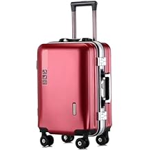 Luggage Travel Gear Luggage USB Charging Composite Wear Resistance and Scratch Suitcases with Wheels(C,22 in)