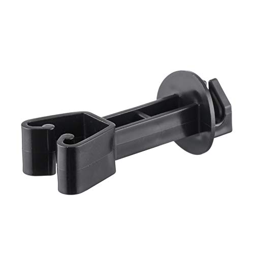 25PCS Electric Fence Insulators for Chain Link Fencing, Extended Insulators, Black