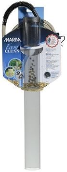 Fluval EasyVac Aquarium Gravel Cleaner Vacuum for Fish Tanks Quick Start Siphon Water Changer with Non-Kink Hose, Bucket Clip & Gravel Guard for Small, Medium & Large Aquariums
