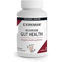 Kirkman - Mushroom Gut Health - 60 Capsules - Supports Gut Health - Aids Immune Health - Hypoallergenic