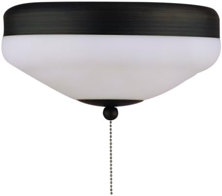 Litex CKE113ABZ Single-Light Ceiling Fan Light Kit, Aged Bronze