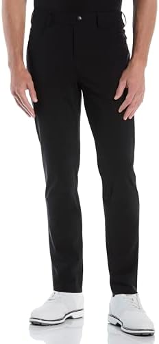 PGA Tour Mens 5-Pocket Performance Pull-on Golf Pants, 3032 Inseams, 4-Way Stretch, Moisture-Wicking, Sun Protection