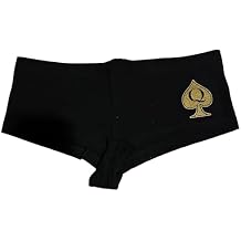 Queen of Spades Hot Shorts, Booty Cut with QOS Spade Design, Very Short Women's Shorts