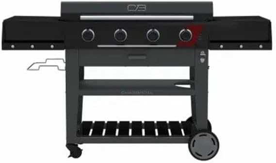 Charbroil 138899 36 in. 4 Burner Griddle Cart - Black