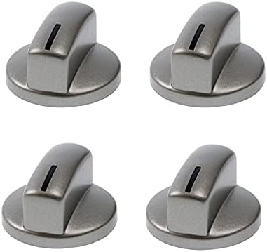 stove Oven Button Compatible with SUPERVAC Bosch and Siemens, Set of 4, Gray [Energy Class A]