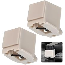 2-Pack ATN3600L Replacement Needle for Victrola Record Player - Diamond Victrola Needle Replacement for Audio-Technica AT-LP60 AT-LP60X, Crosley, Sony, Jensen, ION Turntable (White)