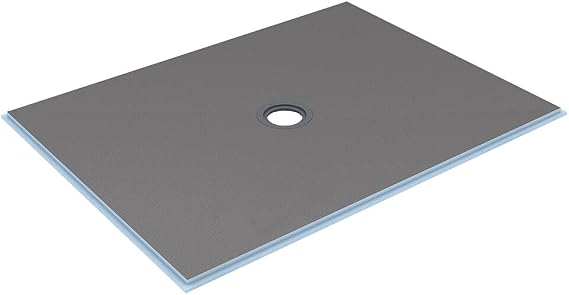 Wedi Fundo Ligno Curbless Shower Pan (Base) w/Click and Seal Drain Unit - 36" x 60" Center Drain