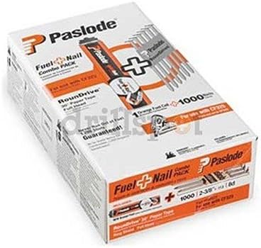 Paslode 650526 2-3/8-Inch by .113 Ring Shank GalvGuard 1M Fuel and Nail Pack