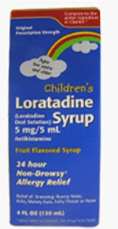 Children`s Loratadine Syrup, 5mg/5mL, 4oz