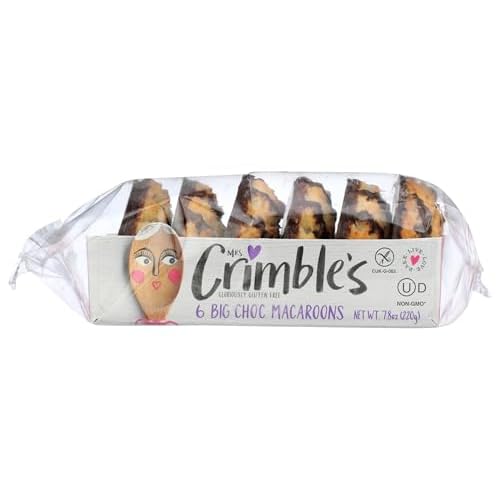 Mrs Crimbles, Macaroons Coconut Chocolate Covered Dairy Free Gluten Free, 7.8 Ounce