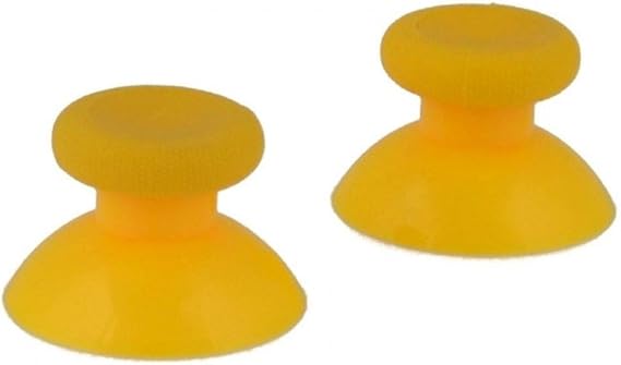 Analog Stick Thumbsticks Joystick Cap for Xbox One Controller Mushroom Cap Rubber Cover (Yellow)