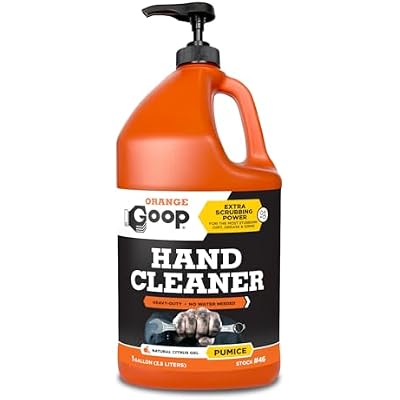 GOOP Orange Liquid with Pumice Multi-Purpose Waterless Hand Cleaner - 1 Gallon Pump Bottle