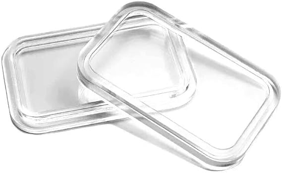 Collector - Premium Rectangular Protective Capsule 27×47 mm – Silver & Gold Bars