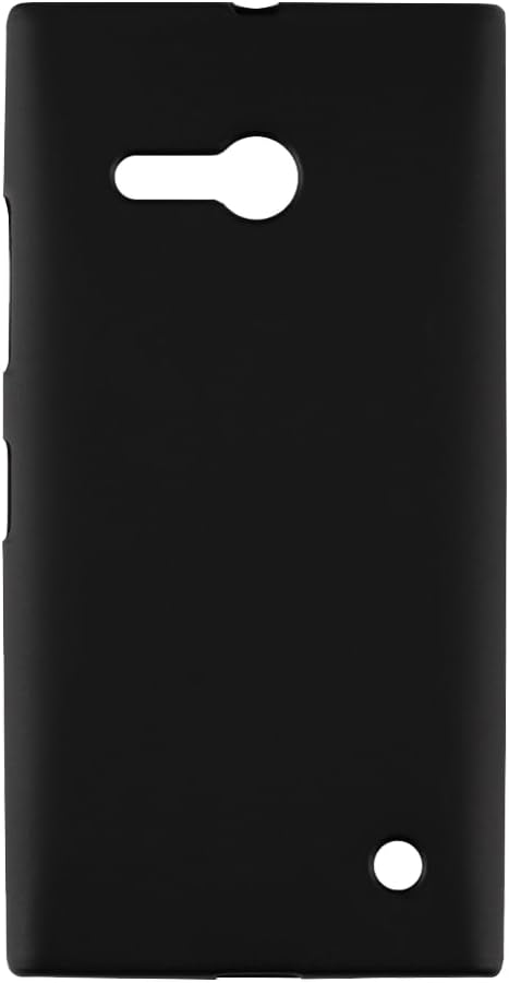 Soft Case Compatible with Nokia Lumia 735, Slim Shockproof Bumper Protective Back Cover, Anti-Scratch Flexible Shell, Grip-Friendly(Black)