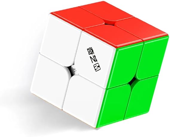 Speed Cube 2x2 Magnetic Magic Cube Warrior M Puzzle with Magnets for Smooth & Fast Play Stickerless Puzzle Cube Brain Teaser Gift for Kids & Adults