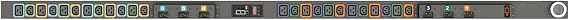 Vertiv Geist Monitored Vertical PDU with 12 Locking IEC C13 & 12 Locking IEC C19 Outlets, 60A, 208V Delta, 17.2kW (VP4551V)