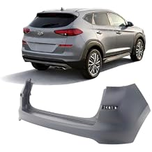 FitParts Compatible With Rear Upper Bumper Cover 2019 2020 2021 Hyundai Tucson SE SEL GLS 19 20 21. New, Primed and Ready for Paint. W/O Park Assist Sensor Holes. 86611D3500 HY1100237