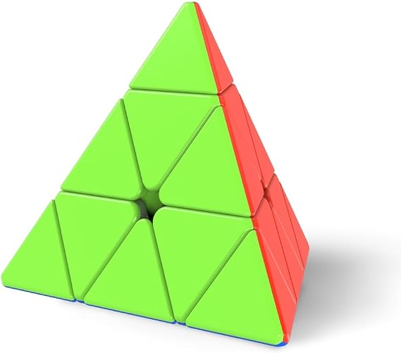 LiangCuber QY Toys Warrior M Pyramid 3x3 Magnetic, Stickerless Triangle Speed Cube