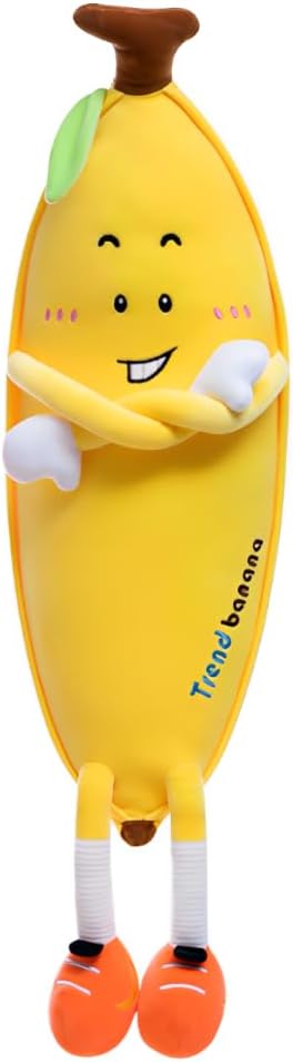 39.5-inch Yellow Banana Plush Body Pillow Soft Hugging Toy for Kids