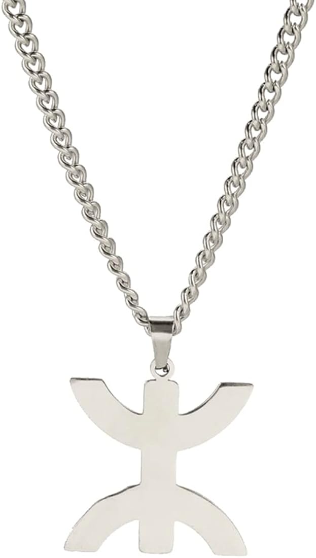 EUEAVAN African Berber Symbol Pendant Necklace African Ethnic Necklace Muslim Tribe Egypt Religious Jewelry Women Men