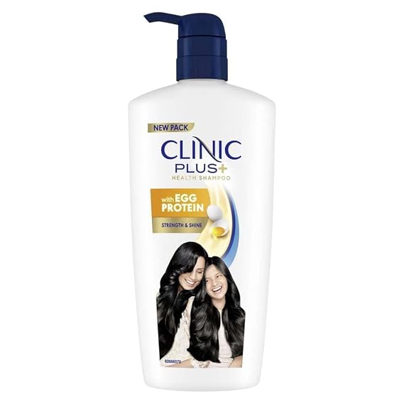 Clinic-Plus+ Shampoo with Egg Protein for Strength and Shine, 650 ml